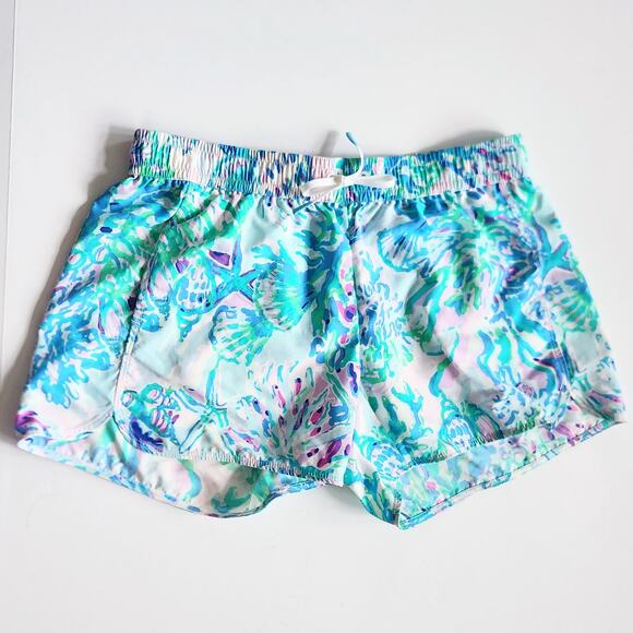 Lilly Pulitzer Run Around Shorts CraySea Seashell Amethyst Tint | Women Size XS - Picture 4 of 10